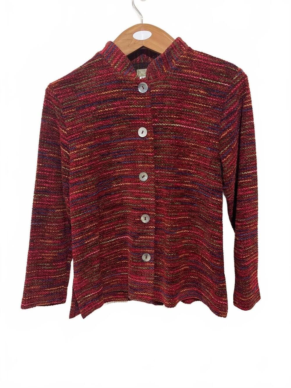 The Territory Ahead Women's Multicolor Knit Sweater Jacket 6-8